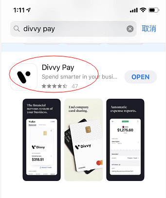 Divvy手机App